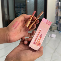 Charlotte tilbury mini pillow talk lipstick & liner set (perfect lipcombo set)