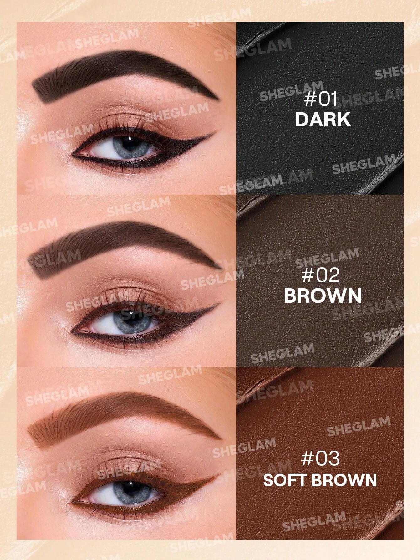 Sheglam streamline brow & eyeliner gel
