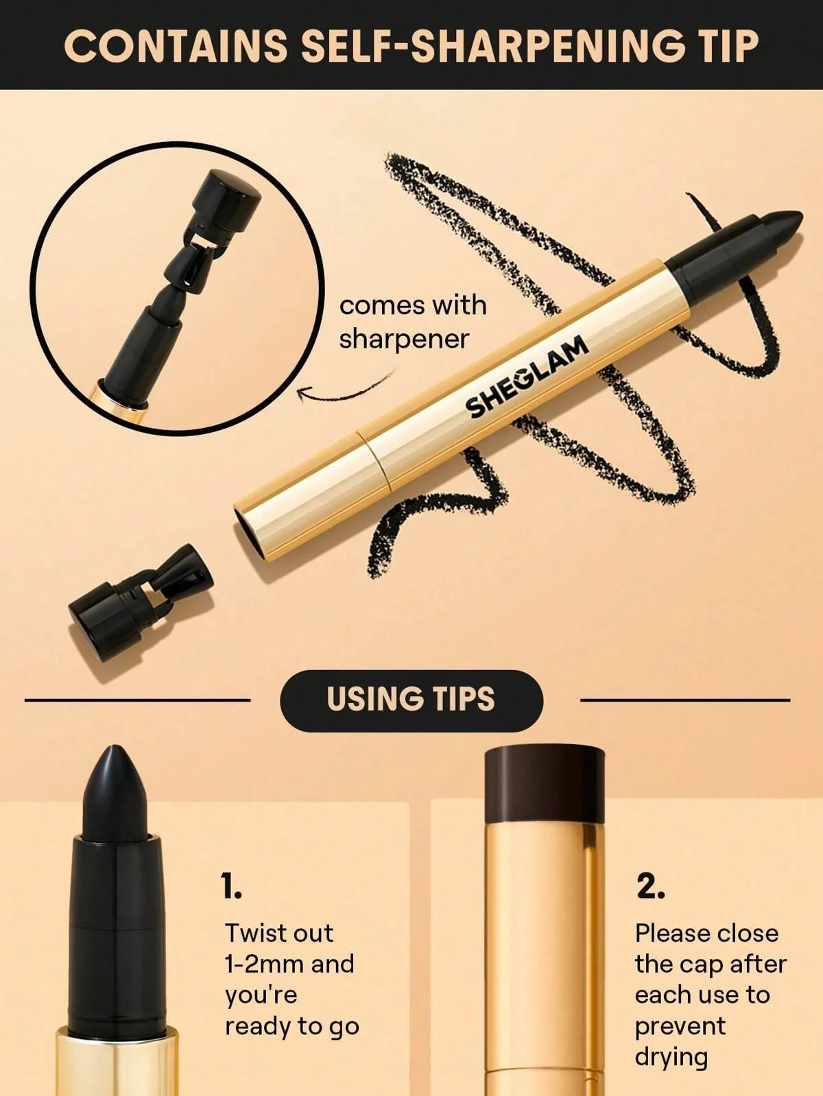 Sheglam Bold Move Kohl Cream Eye Liner Pencil