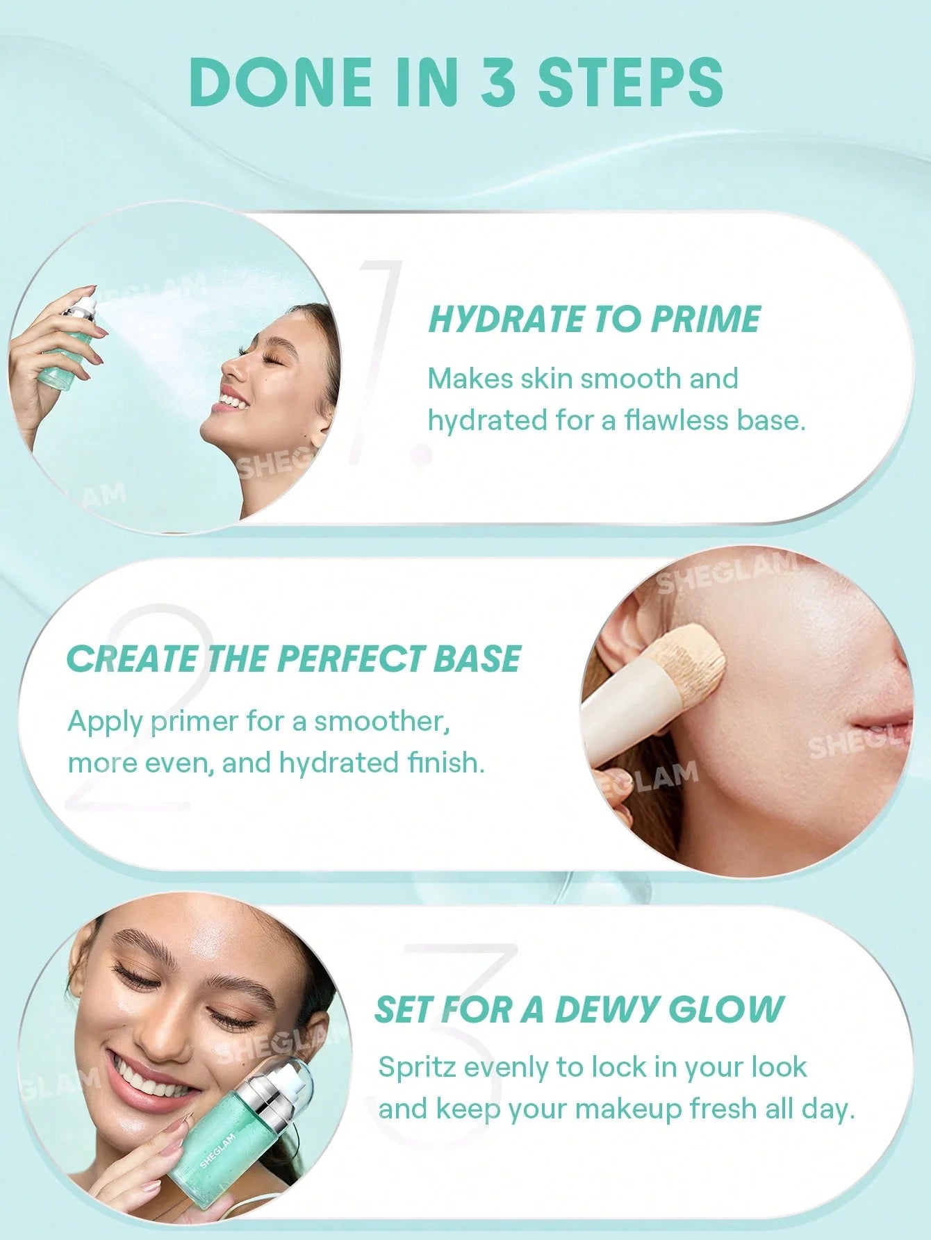 Sheglam Good Grip Hydrating Prime And Set Spray 55ml