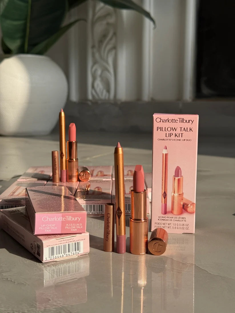 Charlotte tilbury mini pillow talk lipstick & liner set (perfect lipcombo set)