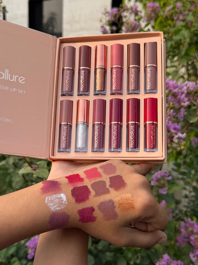 MOCALLURE 12Pcs Super Stay Matte Liquid Lipstick