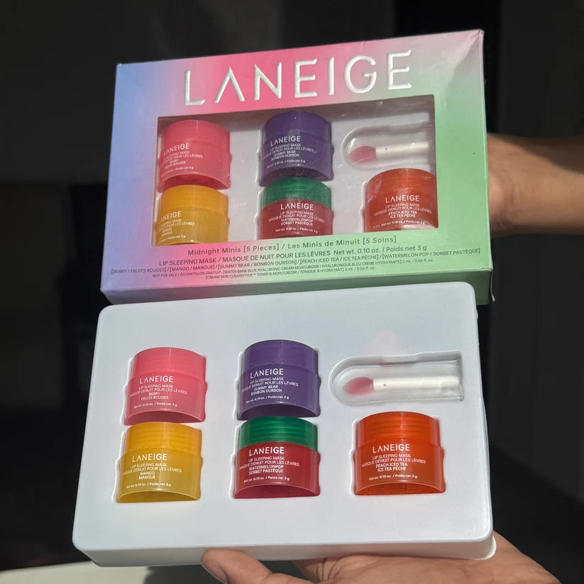 LANEIGE Midnight Minis Lip Sleeping Mask (pack of 5)