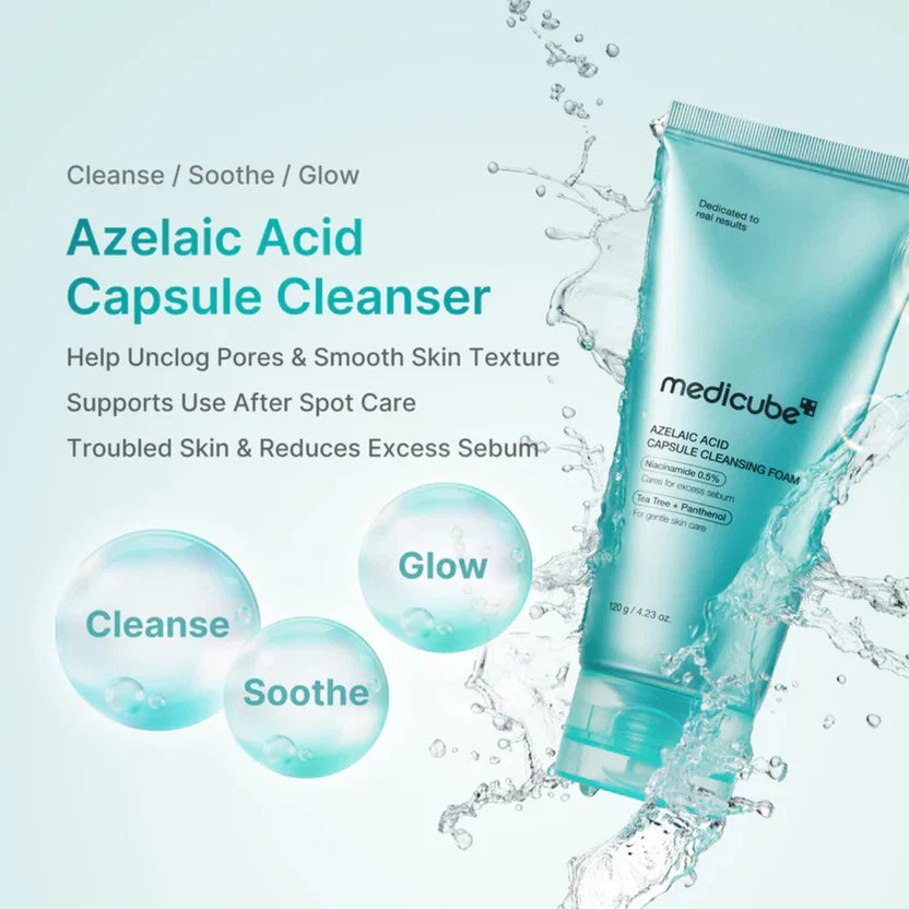 Medicube Azelaic Acid Niacinamide Deep Clean Foam Cleanser 120gm