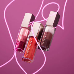 Fenty Beauty Glossy Posse VIII 3-Piece Lip Luminizer Set – High-Shine Lip Gloss Trio for Juicy, Luminous Lips