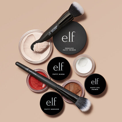 e.l.f. Cosmetics Ultimate Putty Collection Set – Primers, Blush, Bronzer, and Applicator Brushes