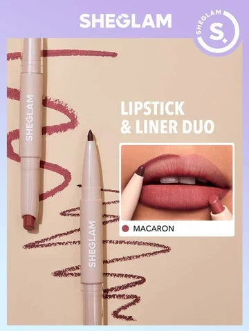 SHEGLAM 2 in 1 Glam 101 Lipstick and Liner Duo