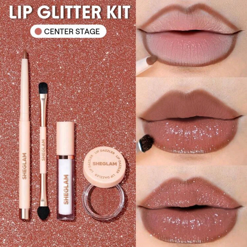 SHEGLAM LIP DAZZLER GLITTER KIT 4 IN 1