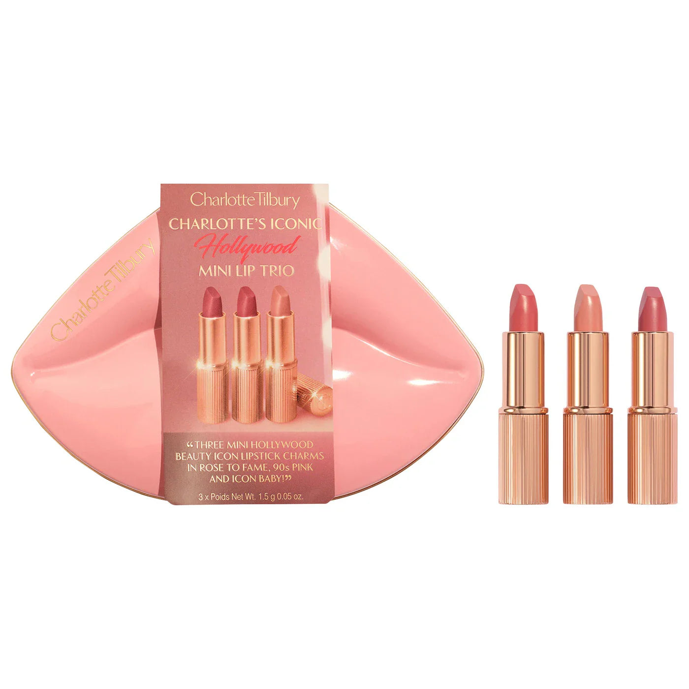 Charlotte Tilbury Mini Iconic Hollywood Lipstick Trio