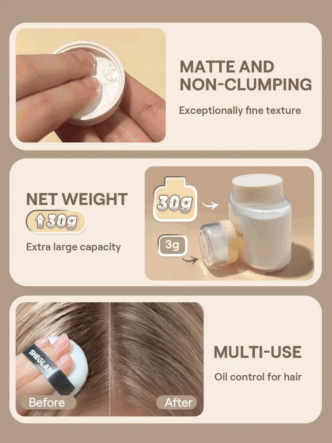 SHEGLAM Blur In A Bottle Face Loose Setting Powder
